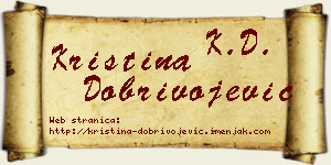 Kristina Dobrivojević vizit kartica